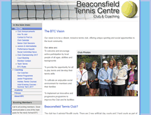 Tablet Screenshot of beaconsfieldtennis.com